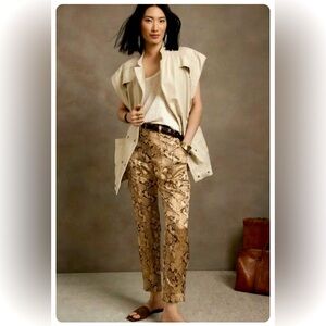 Banana Republic silk cargo pants size 6